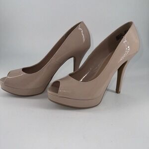 Stiletto Open Toe High Heel Pumps Shoes Brash Women's Pink Size 8.5 Slip-On